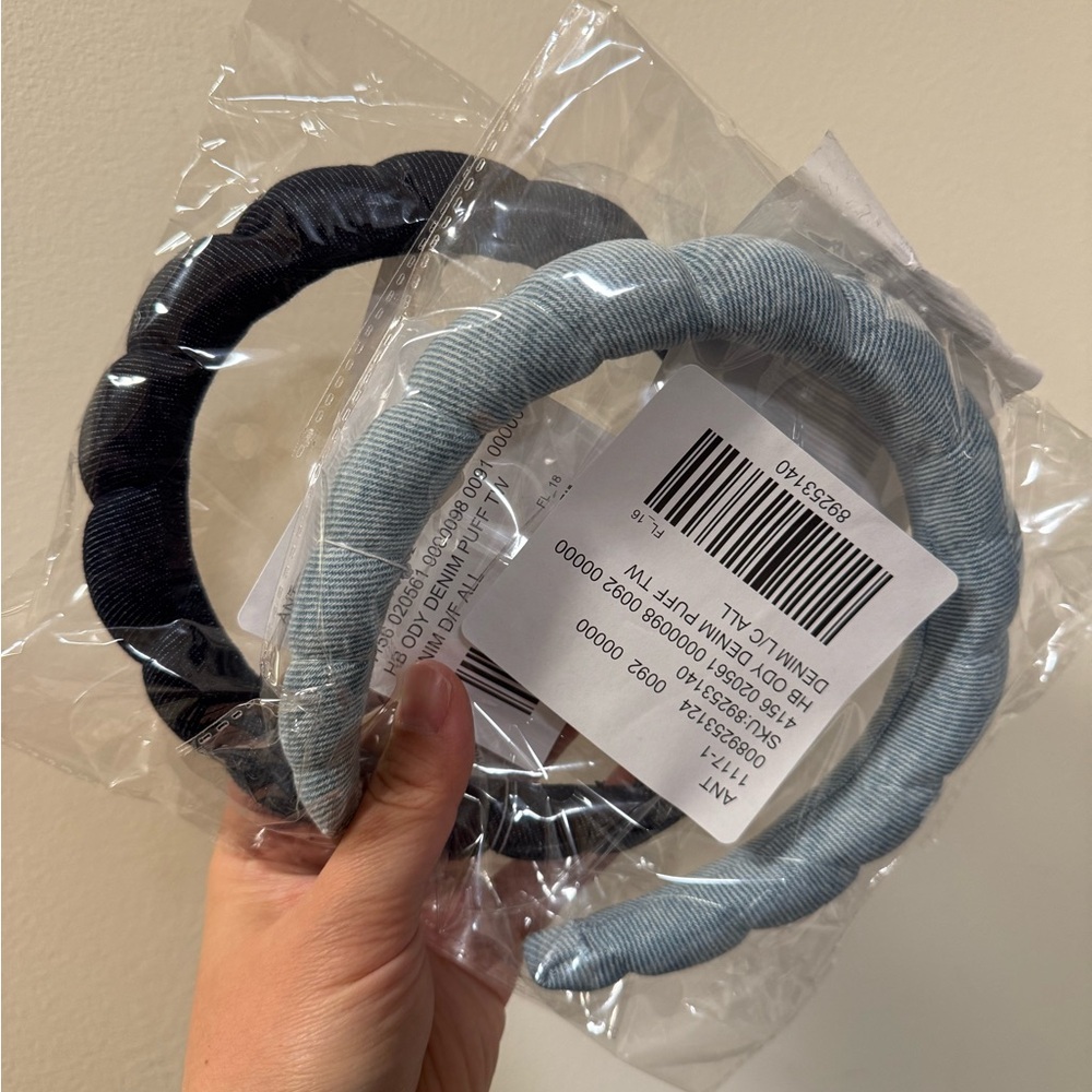 Stylish Denim Blue Headbands